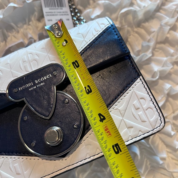 HENRI BENDEL • Warren Street Micro Body Bag • White Navy • - Picture 9 of 15